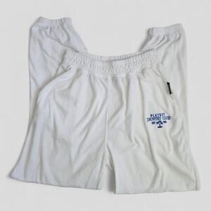 Playboy X Missguided White Country Club Sweatpants 4